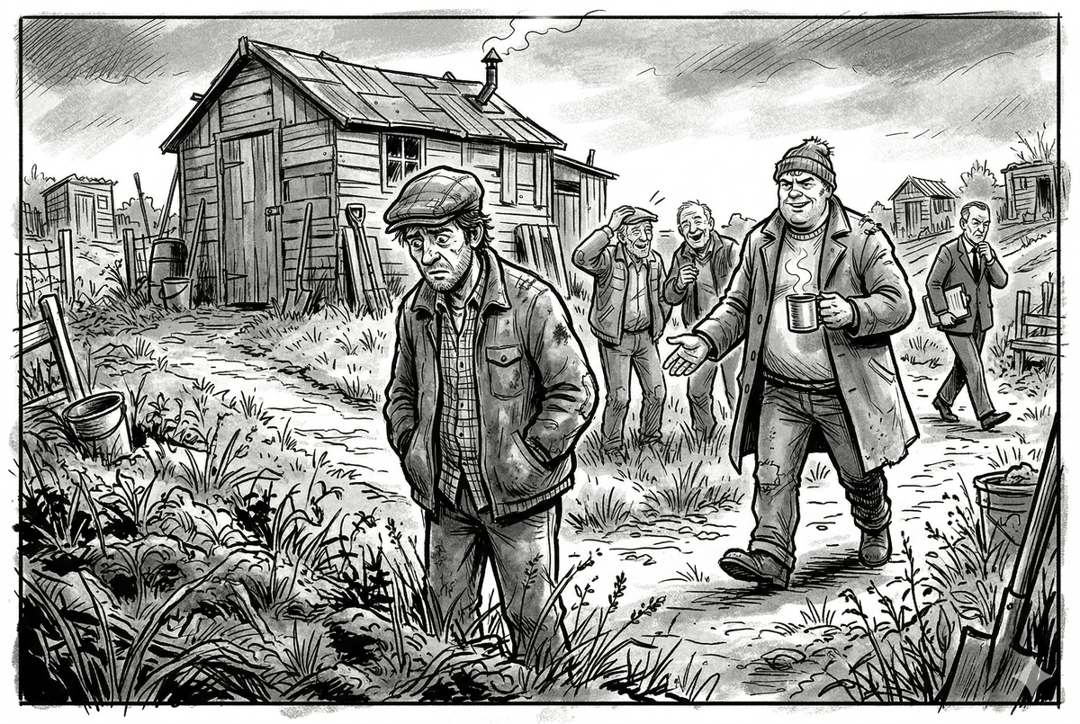 The Allotment - Mud and Weeds