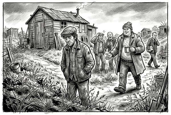 The Allotment - Mud and Weeds